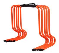 ETUELNOPT Les Obstacles de Formation, Agility Hurdles Lot de 5 Sangles Transport Multicolores for Terrain d'athlétisme intérieur et extérieur 15-50 cm(Orange,50cm (19 3/4"))