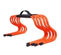 ETUELNOPT Les Obstacles de Formation, Agility Hurdles Lot de 5 Sangles Transport Multicolores for Terrain d'athlétisme intérieur et extérieur 15-50 cm(Orange,23cm (9"))