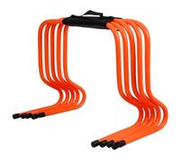 ETUELNOPT Les Obstacles de Formation, Agility Hurdles Lot de 5 Sangles Transport Multicolores for Terrain d'athlétisme intérieur et extérieur 15-50 cm(Orange,40cm (15 3/4"))