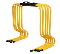 ETUELNOPT Les Obstacles de Formation, Agility Hurdles Lot de 5 Sangles Transport Multicolores for Terrain d'athlétisme intérieur et extérieur 15-50 cm(Yellow,50cm (19 3/4"))