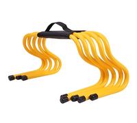 ETUELNOPT Les Obstacles de Formation, Agility Hurdles Lot de 5 Sangles Transport Multicolores for Terrain d'athlétisme intérieur et extérieur 15-50 cm(Yellow,23cm (9"))
