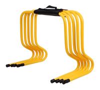 ETUELNOPT Les Obstacles de Formation, Agility Hurdles Lot de 5 Sangles Transport Multicolores for Terrain d'athlétisme intérieur et extérieur 15-50 cm(Yellow,40cm (15 3/4"))