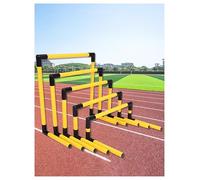 ETUELNOPT Les Obstacles de Formation, Haies de Football for l'agilité, lot 5, réglables et détachables, Multicolores(Yellow)