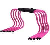 ETUELNOPT Les Obstacles de Formation, Speed Agility Haies 5Pcs Ballon de Football Portable Multicolore 15cm Formation Stable(Pink)