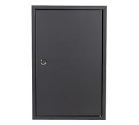 ETUELNOPT Organisateur de clés d'acier, Armoire à clés Murale en Acier avec Combo Noir et serrures clé 46x10x30cm(Schwarzes Schlüsselschloss)