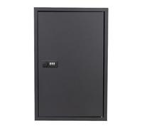 ETUELNOPT Organisateur de clés d'acier, Armoire à clés Murale en Acier avec Combo Noir et serrures clé 46x10x30cm(Schwarzes Zahlenschloss)