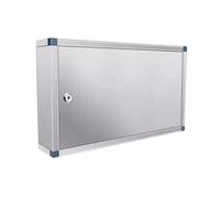 ETUELNOPT Organisateur de clés d'acier, Armoire à clés Murale en Acier Inoxydable avec Serrure 40/52/78 Crochets(40 Bits)