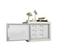 ETUELNOPT Organisateur de clés d'acier, Armoire de Bloc Signal téléphonique Blanche, 6 à 24 emplacements(6squares)