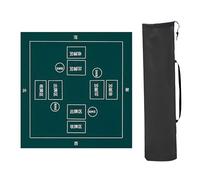 ETUELNOPT Plateau de Table de Poker Portable, Tapis de Table Poker Mahjong Multicolore Plusieurs Tailles(Green 2,90x90cm(35. 43x35 43in))