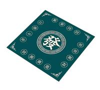 ETUELNOPT Tapis de Table de mah-Jong Pliable, Nappe Chinoise Tapis Mahjong réduction du Bruit.-Slip carré for Jeux de société 70/80 cm(70cm B)