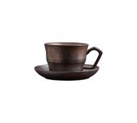 ETUELNOPT Tasse à café en porcelaine avec soucoupe, Multicolore. Soucoupe de thé tasse à café en céramique réglée for le restaurant petit déjeuner d'hôtel la maison(Style1)