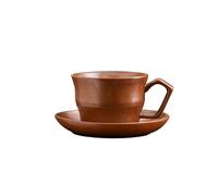ETUELNOPT Tasse à café en porcelaine avec soucoupe, Multicolore. Soucoupe de thé tasse à café en céramique réglée for le restaurant petit déjeuner d'hôtel la maison(Style4)