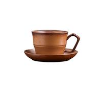 ETUELNOPT Tasse à café en porcelaine avec soucoupe, Multicolore. Soucoupe de thé tasse à café en céramique réglée for le restaurant petit déjeuner d'hôtel la maison(Style2)