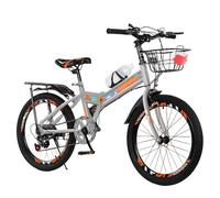 ETUELNOPT Vélo Pliable de Ville, VTT Pliable for Adultes 7 Vitesses Multicolore Plusieurs Tailles(Silver,10 UK)