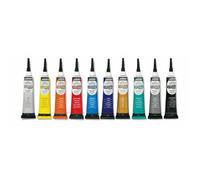Etui 10 tubes Vitrea 160 - Pebeo - Teintes transparentes - 20 ml - Pour enfants - Résistant au lave-vaisselle
