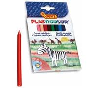 Jovi - Crayons Student, Boîte de 12 crayons en plastique, Couleurs assorties, Idéal dès 3 ans, Résistant et performant, Sans Gluten (913)