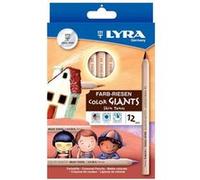 Étui 12 crayons de couleur tons peaux LYRA Color GIANTS - assortis G