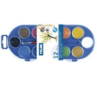 Étui 12 Pastilles D'aquarelle Ø30 Mm Avec Pinceau