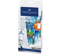 Faber-Castell – Étui 12 peintures acryliques – Multicolore G