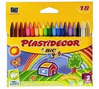 BIC Plastidecor – Trousse de 18 crayons de couleurs
