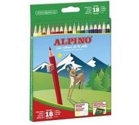 Crayons de couleur Alpino Multicouleur 18 Pièces