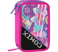 Étui 3 Zip COMIX Ultra Bright Fuchsia super complet