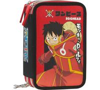 Étui 3 zip one piece rouge super complet