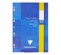 Clairefontaine Feuillets mobiles perforés A4 – Quadrillé 5x5 G