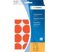 Etui 480 étiquettes autocollantes rondes Herma 32mm rouge