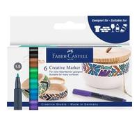 Etui 6 marqueurs créatifs Faber-Castell Forêt Multicolore G