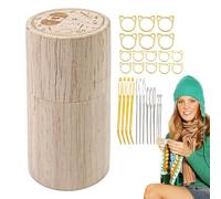 Étui à aiguilles à broder en bois - porte-aiguilles à coudre en bois | porte-aiguilles à coudre - tube à aiguilles à coudre, étui en bois pour aiguilles à coudre, boîte de rangement pour aiguilles D