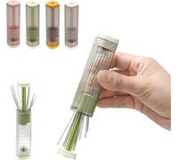 Étui à aiguilles magnétique pop-up avec enfile-aiguilles et découseur - Kit de couture portable pour couture à la main, tricot, broderie (01)