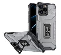 Étui à armure à anneau en cristal pour iPhone 13 Mini-Black