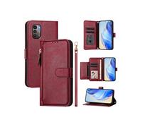 Etui à bascule pour FOXDOCK Nokia G11 4G/G21 4G Protection Soft PU Le cuir à glissière Portefeuille Couverture de téléphone compatible avec Nokia G11