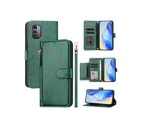 Etui à bascule pour FOXDOCK Nokia G11 4G/G21 4G Protection Soft PU Le cuir à glissière Portefeuille Couverture de téléphone compatible avec Nokia G11