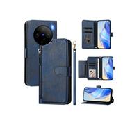 Etui à bascule pour FOXDOCK VIVO X100 5G Protection Soft PU Le cuir à glissière Portefeuille Couverture de téléphone compatible avec VIVO X100