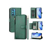 Etui à bascule pour Motorola Edge 30 Protection Soft PU Le cuir à glissière Portefeuille Couverture de téléphone compatible avec Motorola Edge