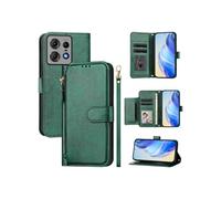 Etui à bascule pour Motorola Edge 50 Pro Protection Soft PU Le cuir à glissière Portefeuille Couverture de téléphone compatible avec Motorola Edge 50