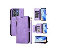 Etui à bascule pour Motorola MOTO G Stylus 5G 2025 Protection Soft PU Le cuir à glissière Portefeuille Couverture de téléphone compatible avec