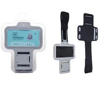 Étui à Brassard pour Smartphone de 5,0 à 5,7 Pouces, Couleur Argent, réglable et résistant, idéal pour Les activités Sportives.