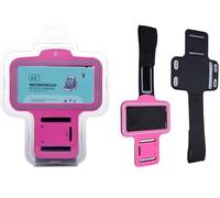 Étui à Brassard pour Smartphone de 5,0 à 5,7 Pouces, Couleur Rose, réglable et résistant, idéal pour Les activités Sportives.