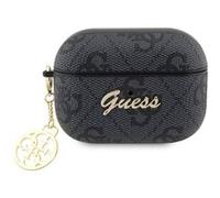 Étui à Breloques pour AirPods Pro 2 Motif 4G Script Guess Noir G