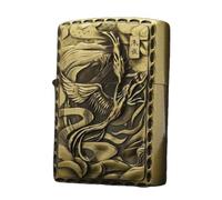 Étui à briquet de style chinois pour Zippo, boîtier à briquet remplaçable, taille de l'insert compatible 3,6 cm x 1,2 cm x 5 cm, cadeau au design unique
