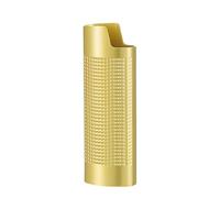 Étui à briquet en métal rétro couverture de briquet portable étui à briquet modèle YF930-J6 3D gaufré étui à briquet réutilisable housse de protection pour briquet, or