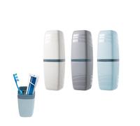 Étui à Brosse à Dents,3 Pièces Etui Brosse a Dent Voyage,Housse de Boite Brosses a Dent Portable Multifonction,Protège Brosses à Dents pour Les Voyages D'affaires,Le Camping ou un Usage Quotidien