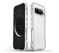 Étui à Cadre métallique pour Google Pixel 10 - Silver | Pare-chocs en alliage d'aluminium, intérieur souple, design sans dos, aucune interférence de signal, absorption des chocs