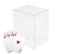 Étui à cartes, boîte de rangement pour tarot, 19 x 8,9 x 16,6 cm, porte-cartes portable, résistant aux rayures, récipient à échanger pour voyage, école, maison, extérieur, intérieur, famille, soirée