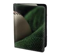 Étui à cartes en cuir imprimé Baseball Lace Close Up1 - Accessoires de voyage pour passeport - Pour homme et femme, noir, One Size