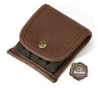 Étui à cartouches AKAH Loden et cuir d'élan