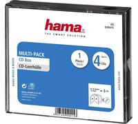 Etui à CD Hama 00049415 4 CDs/DVDs/disques Blu-ray Polystyrène noir (l x H x P) 142 x 125 x 24 mm 1 pc(s)